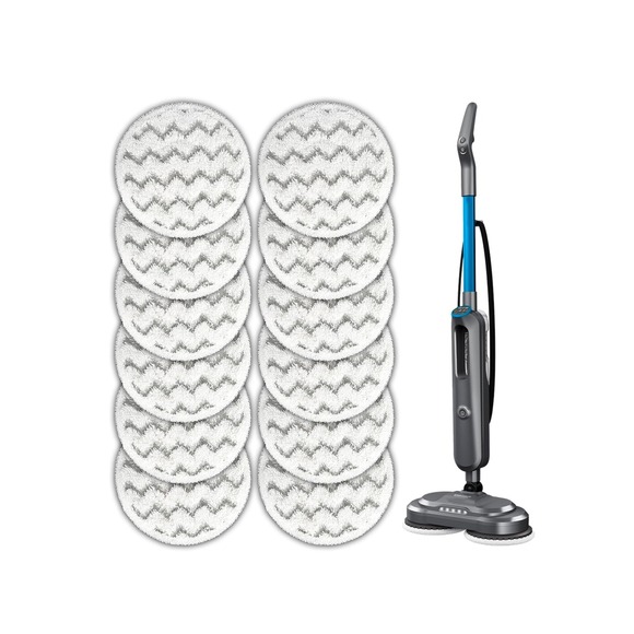 SpinWave Mop Pads Replacement 12 Pack Compatible With 3897A, 3712C, 3712W - Picture 1 of 11